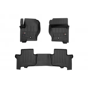 image-29-Specific rubber mats suitable for Land Rover Discovery 2004-2009, 3-piece set, black color, with 24-month warranty