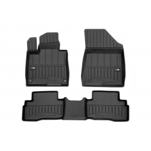 image-31-Specific rubber mats suitable for Kia Sportage Hybrid after 2021, 3-piece set, black color, with 24-month warranty