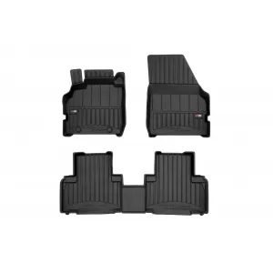 image-32-Specific rubber mats suitable for Renault Scenic 2003-2009 from Frogum 3D ProLine series, 3-piece set, black color, with 24-month warranty