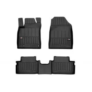 image-38-Specific rubber mats suitable for KIA Proceed after 2018, 3-piece set, black color, with 24-month warranty
