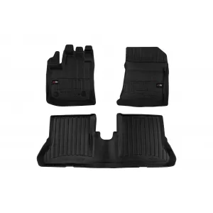 image-41-Specific rubber mats suitable for Dacia Dokker 2012-2021 from Frogum 3D ProLine series, 3-piece set, black color, with 24-month warranty