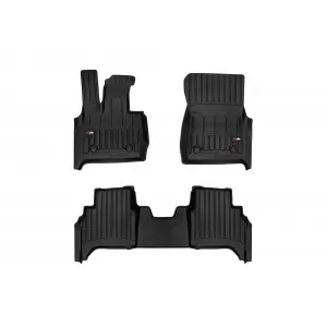 image-46-Specific rubber mats suitable for Mercedes G class W464 2018-2023, W465 after 2024, 3-piece set, black color, with 24-month warranty