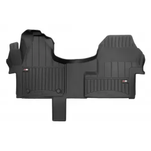 Covor de cauciuc specific, potrivit pentru Mercedes Sprinter W907 după 2018, cu 3 locuri, set dintr-o singură bucată, culoare neagră, cu garanție de 24 de luni-image-6223695