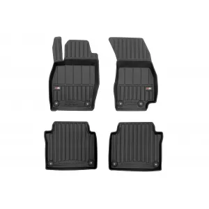 image-55-Specific rubber mats suitable for Audi A8 D5 short wheelbase after 2017, 4-piece set, black color, with 24-month warranty