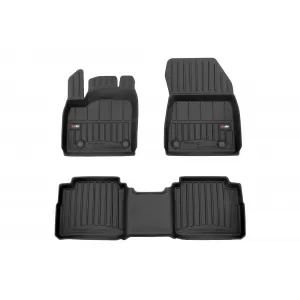 image-65-Specific rubber mats suitable for Nissan X-Trail after 2021, 3-piece set, black color, with 24-month warranty