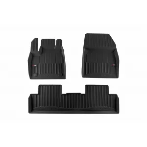image-66-Specific rubber mats suitable for Renault Megane E-Tech after 2022, 4-piece set, black color, with 24-month warranty
