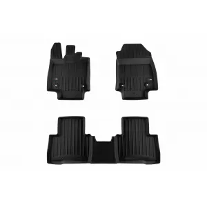 image-67-Specific rubber mats suitable for Lexus NX PHEV after 2021, 3-piece set, black color, with 24-month warranty