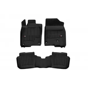 image-72-Specific rubber mats suitable for Honda Civic XI Hybrid after 2022, 3-piece set, black color, with 24-month warranty