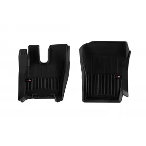 image-77-Specific rubber mats suitable for Frogum 3D ProLine series for DAF XF, XG, XG+ after 2022 for version with right cinema seat, 2-piece set, black color, with 24-month warranty