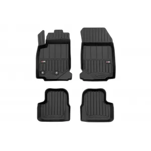 image-1-Specific rubber mats suitable for Jeep Avenger after 2018 without Electric version, 3-piece set, black color, with 24-month warranty