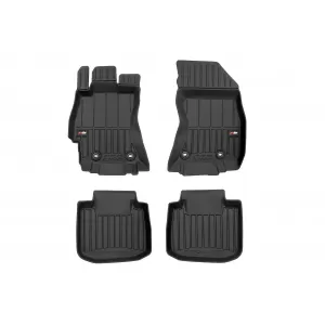 image-3-Specific rubber mats suitable for Subaru Outback wagon 2014-2019, 4-piece set, black color, with 24-month warranty from Frogum 3D ProLine series.