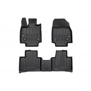 image-18-Specific rubber mats suitable for Lexus RX after 2022, 3-piece set, black color, with 24-month warranty