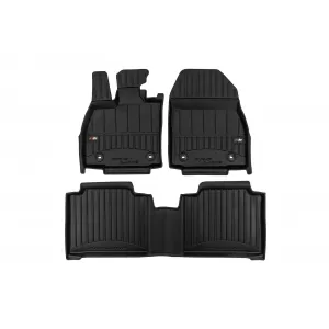 image-22-Specific rubber mats suitable for Lexus RZ after 2022, 3-piece set, black color, with 24-month warranty