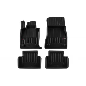 image-23-Specific rubber mats suitable for BMW 5 Series G60 sedan, G61 wagon after 2023, 4-piece set, black color, with 24-month warranty
