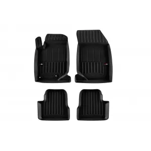 image-27-Specific rubber mats suitable for Opel Mokka B after 2020, 4-piece set, black color, with 24-month warranty