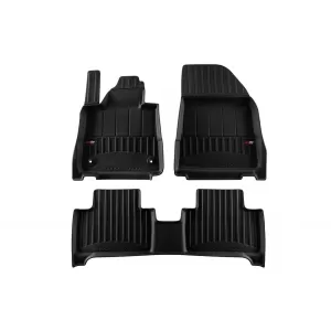 image-28-Specific rubber mats suitable for Volvo EX30 after 2023, 3-piece set, black color, with 24-month warranty