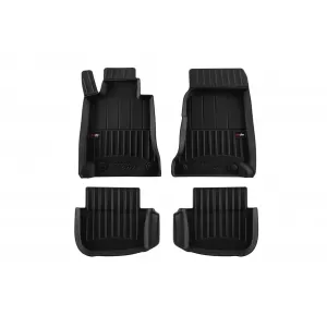 image-29-Specific rubber mats suitable for Mercedes E class C238 coupe 2017-2023, 4-piece set, black color, with 24-month warranty