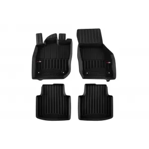 image-33-Specific rubber mats suitable for Volkswagen Passat B9 Mild Hybrid sedan, wagon, Skoda Superb after 2023, 4-piece set, black color, with 24-month warranty