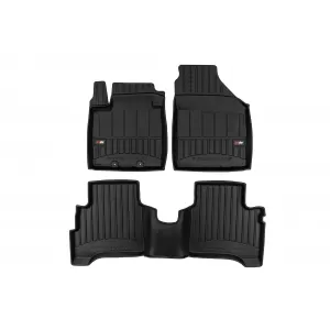 image-50-Specific rubber mats suitable for Suzuki Swift hatchback after 2024, 3-piece set, black color, with 24-month warranty