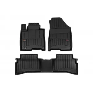image-52-Specific rubber mats suitable for Hyundai Tucson PHEV after 2020, 3-piece set, black color, with 24-month warranty