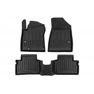 image-54-Specific rubber mats suitable for Kia Niro, Niro PHEV after 2022, 3-piece set, black color, with 24-month warranty