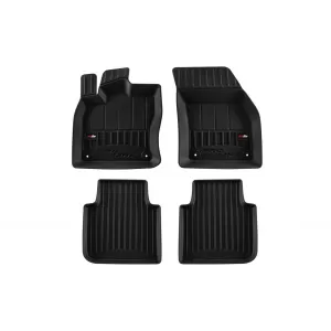 image-55-Specific rubber mats suitable for Volkswagen Tiguan Allspace 2017-2024, 3-piece set, black color, with 24-month warranty
