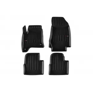 image-58-Specific rubber mats suitable for Peugeot 2008 Hybrid after 2023, 4-piece set, black color, with 24-month warranty