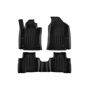 image-59-Specific rubber mats suitable for SsangYong Actyon after 2024, 3-piece set, black color, with 24-month warranty