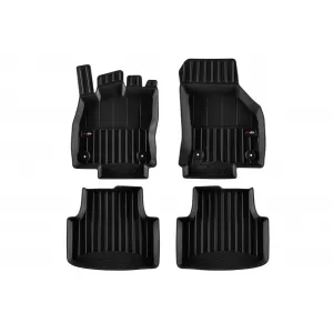 image-60-Specific rubber mats suitable for Volkswagen Golf 8 combi, Mild hybrid after 2019, 4-piece set, black color, with 24-month warranty