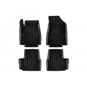 image-72-Specific rubber mats suitable for Citroen C3 hatchback after 2024, 4-piece set, black color, with 24-month warranty