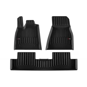 image-73-Specific rubber mats suitable for Renault 5 E-tech hatchback after 2024, 3-piece set, black color, with 24-month warranty