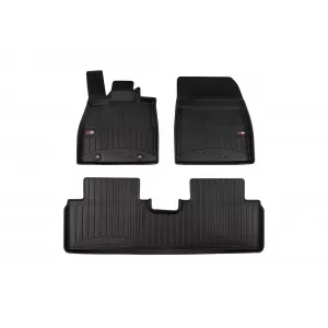 image-76-Specific rubber mats suitable for BYD Seal 6 DM-I station wagon, FWD, after 2024, 3-piece set, black color, with 24-month warranty