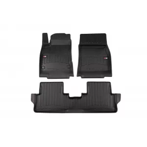 image-77-Specific rubber mats suitable for Mercedes-Benz CLA EQ, after 2025, 3-piece set, black color, with 24-month warranty