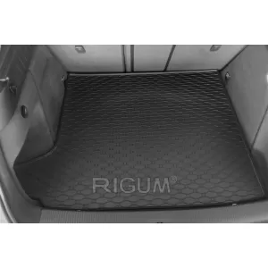 Rubber trunk mat by Rigum suitable for Audi Q3 2011-2018 with small spare wheel