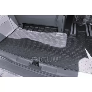 Rubber trunk mat suitable for Ford Tourneo Custom after 2024, 1 piece, black