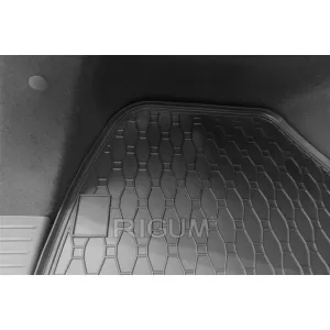 Covor de cauciuc pentru portbagaj de la Rigum, potrivit pentru Hyundai i30 wagon, i30 wagon MHEV după 2021, cu compartimente de stocare laterale-image-6224966