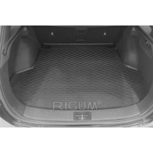 Covor de cauciuc pentru portbagaj de la Rigum, potrivit pentru Hyundai i30 wagon, i30 wagon MHEV după 2021, cu compartimente de stocare laterale-image-6224967