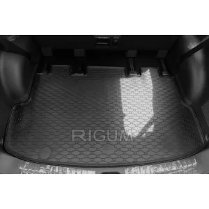 Rubber trunk mat by Rigum suitable for Hyundai Staria after 2022 with 9 seats, 1 piece, black