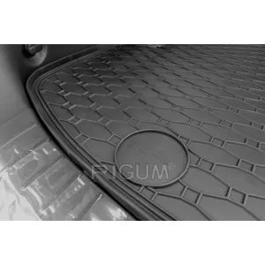 Rubber trunk mat by Rigum suitable for Hyundai Staria after 2022 with 9 seats, 1 piece, black