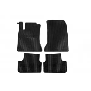 image-2-Specific rubber mats suitable for Mercedes A class W176 2011-2018, B class W246 2012-2019, CLA class C117 2013-2018, CLA class X117 Shooting Brake 2015-2018, GLA X156 2014-2020, 4-piece set, black col
