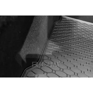 Rubber trunk mat by Rigum suitable for Mazda 3 hatchback after 2019, black