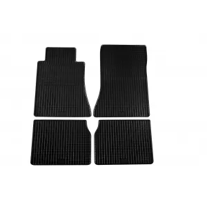 image-8-Specific rubber mats suitable for Mercedes E class W124 200-300E 1984-1996, 4-piece set, black color