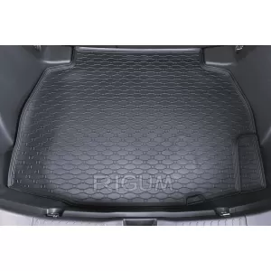 Rubber trunk mat by Rigum suitable for Toyota C-HR Hybrid after 2024 with the trunk floor in the lower position