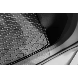 Covor de cauciuc pentru portbagaj de la Rigum, potrivit pentru Volkswagen Tiguan 2016-2020, după 2020 cu podeaua portbagajului în poziția superioară-image-6225788