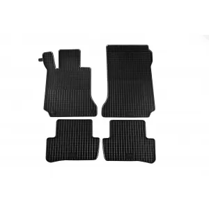 image-19-Specific rubber mats suitable for Mercedes C class W204 sedan, wagon 2007-2014, C207 coupe, cabrio 2009-2017, 4-piece set, black color