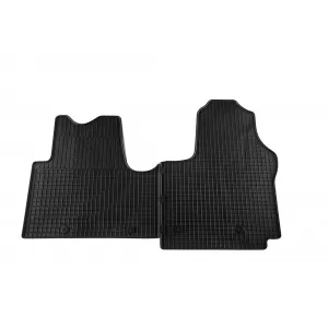 image-29-Specific front rubber mats suitable for Petex for Opel Vivaro, Vivaro wagon 2014-2018, Renault Trafic after 2014, Fiat Talento, Nissan NV300 after 2016, 3 seats, 2-piece set, black color