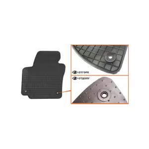 Mochete din cauciuc specifice, potrivite pentru VW Golf V Plus 2005-2014, Skoda Yeti 2009-2017, set de 4 piese, culoare neagră-image-6226263