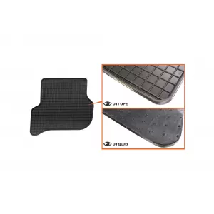 Mochete din cauciuc specifice, potrivite pentru VW Golf V Plus 2005-2014, Skoda Yeti 2009-2017, set de 4 piese, culoare neagră-image-6226265