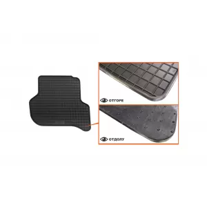 Mochete din cauciuc specifice, potrivite pentru VW Golf V Plus 2005-2014, Skoda Yeti 2009-2017, set de 4 piese, culoare neagră-image-6226266