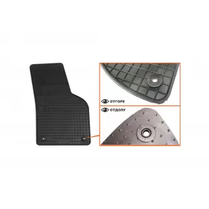 Mochete din cauciuc specifice, potrivite pentru VW Jetta după 2011, set de 4 piese, culoare neagră-image-6226273